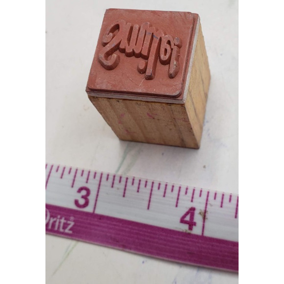 Lot of 8 Random Spring and Sayings 1x1 Inch Wood Mounted Rubber Stamps - Picture 5 of 5